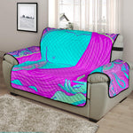 Purple And Teal Buddha Print Half Sofa Protector