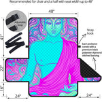 Purple And Teal Buddha Print Half Sofa Protector