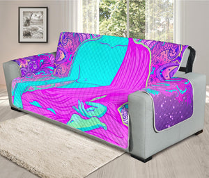 Purple And Teal Buddha Print Oversized Sofa Protector