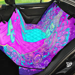 Purple And Teal Buddha Print Pet Car Back Seat Cover