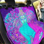 Purple And Teal Buddha Print Pet Car Back Seat Cover