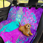 Purple And Teal Buddha Print Pet Car Back Seat Cover