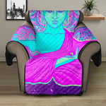 Purple And Teal Buddha Print Recliner Protector