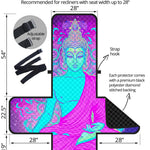 Purple And Teal Buddha Print Recliner Protector