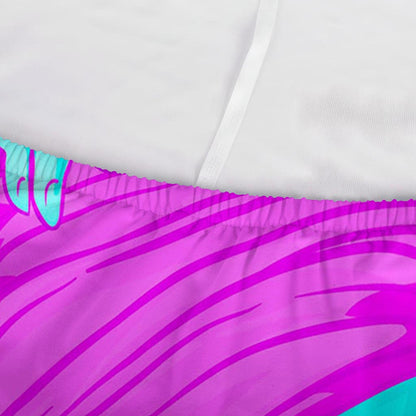 Purple And Teal Buddha Print Sofa Cover