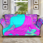 Purple And Teal Buddha Print Sofa Protector