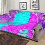 Purple And Teal Buddha Print Sofa Protector