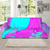 Purple And Teal Buddha Print Sofa Slipcover