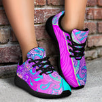 Purple And Teal Buddha Print Sport Shoes GearFrost