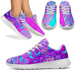 Purple And Teal Buddha Print Sport Shoes GearFrost