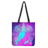 Purple And Teal Buddha Print Tote Bag