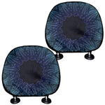Purple And Teal Dark Mandala Print Car Headrest Covers