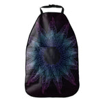 Purple And Teal Dark Mandala Print Car Seat Organizers