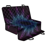 Purple And Teal Dark Mandala Print Pet Car Back Seat Cover