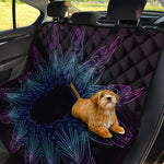 Purple And Teal Dark Mandala Print Pet Car Back Seat Cover