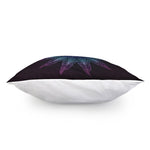 Purple And Teal Dark Mandala Print Pillow Cover