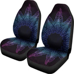 Purple And Teal Dark Mandala Print Universal Fit Car Seat Covers