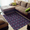 Purple And Teal Dream Catcher Print Area Rug