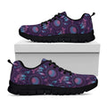 Purple And Teal Dream Catcher Print Black Running Shoes
