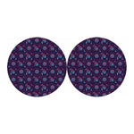 Purple And Teal Dream Catcher Print Car Coasters