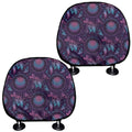 Purple And Teal Dream Catcher Print Car Headrest Covers
