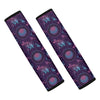 Purple And Teal Dream Catcher Print Car Seat Belt Covers