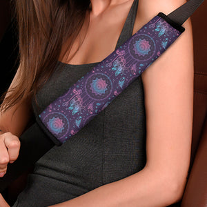 Purple And Teal Dream Catcher Print Car Seat Belt Covers