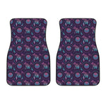 Purple And Teal Dream Catcher Print Front Car Floor Mats