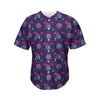 Purple And Teal Dream Catcher Print Men's Baseball Jersey