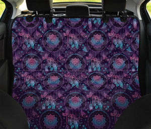 Purple And Teal Dream Catcher Print Pet Car Back Seat Cover