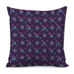 Purple And Teal Dream Catcher Print Pillow Cover