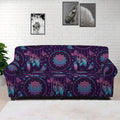 Purple And Teal Dream Catcher Print Sofa Cover