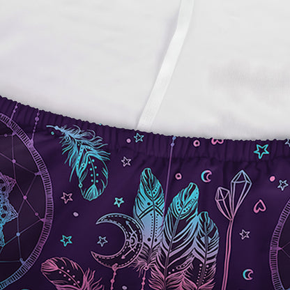Purple And Teal Dream Catcher Print Sofa Cover
