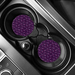 Purple And Teal Giraffe Pattern Print Car Coasters