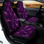 Purple And Teal Giraffe Pattern Print Universal Fit Car Seat Covers