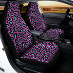 Purple And Teal Leopard Pattern Print Universal Fit Car Seat Covers