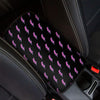 Purple And Teal Lightning Pattern Print Car Center Console Cover