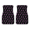 Purple And Teal Lightning Pattern Print Front Car Floor Mats