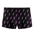 Purple And Teal Lightning Pattern Print Men's Boxer Briefs