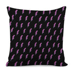 Purple And Teal Lightning Pattern Print Pillow Cover