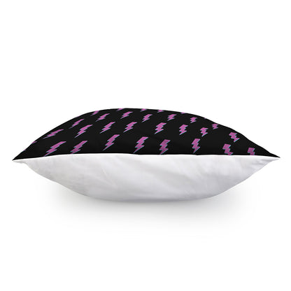 Purple And Teal Lightning Pattern Print Pillow Cover
