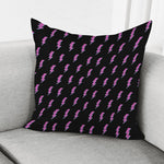 Purple And Teal Lightning Pattern Print Pillow Cover