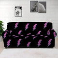 Purple And Teal Lightning Pattern Print Sofa Cover