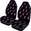 Purple And Teal Lightning Pattern Print Universal Fit Car Seat Covers
