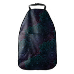 Purple And Teal Mandala Print Car Seat Organizers