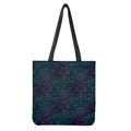 Purple And Teal Mandala Print Tote Bag