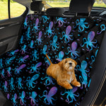 Purple And Teal Octopus Pattern Print Pet Car Back Seat Cover