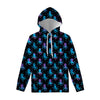 Purple And Teal Octopus Pattern Print Pullover Hoodie