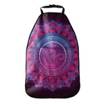 Purple And Teal Om Mandala Print Car Seat Organizers