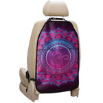 Purple And Teal Om Mandala Print Car Seat Organizers